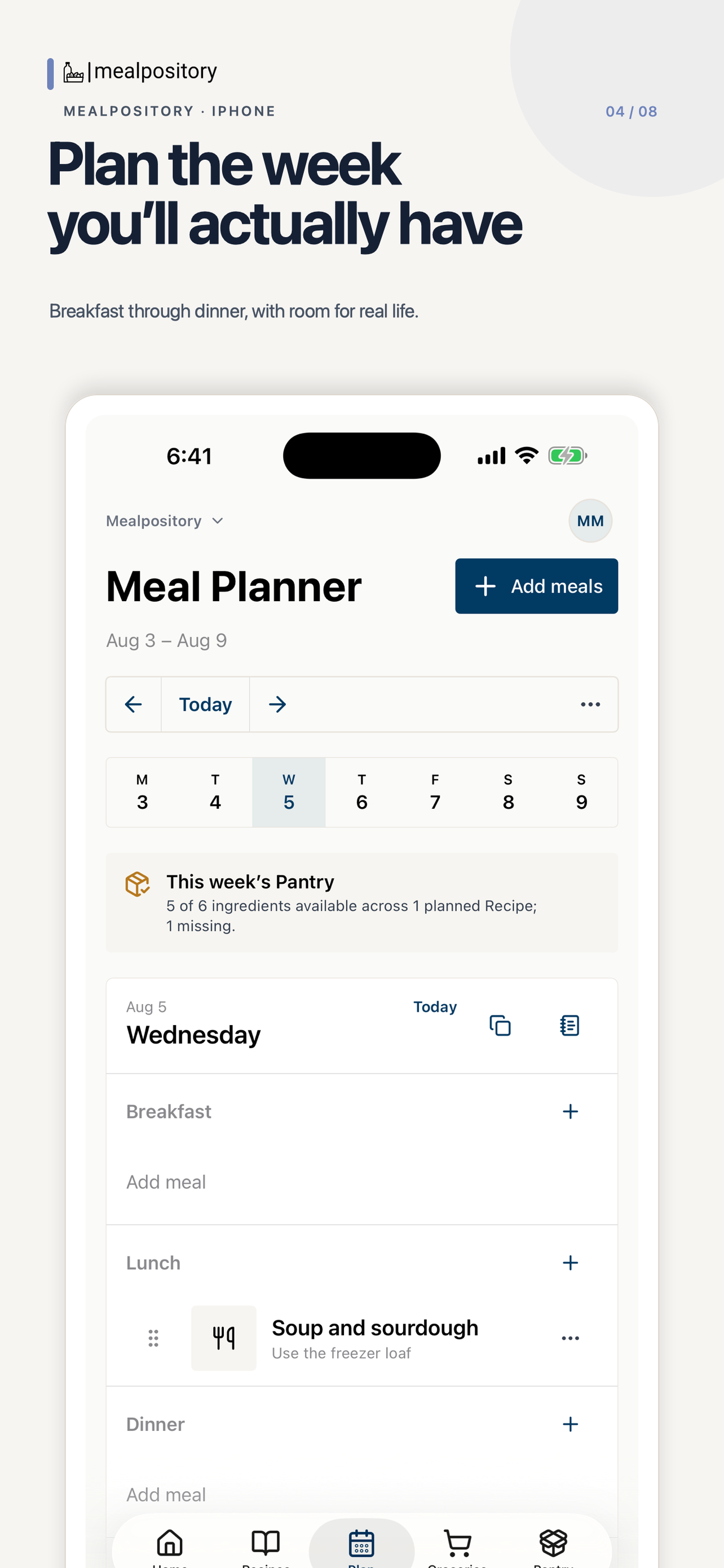 Mealpository screenshot 4