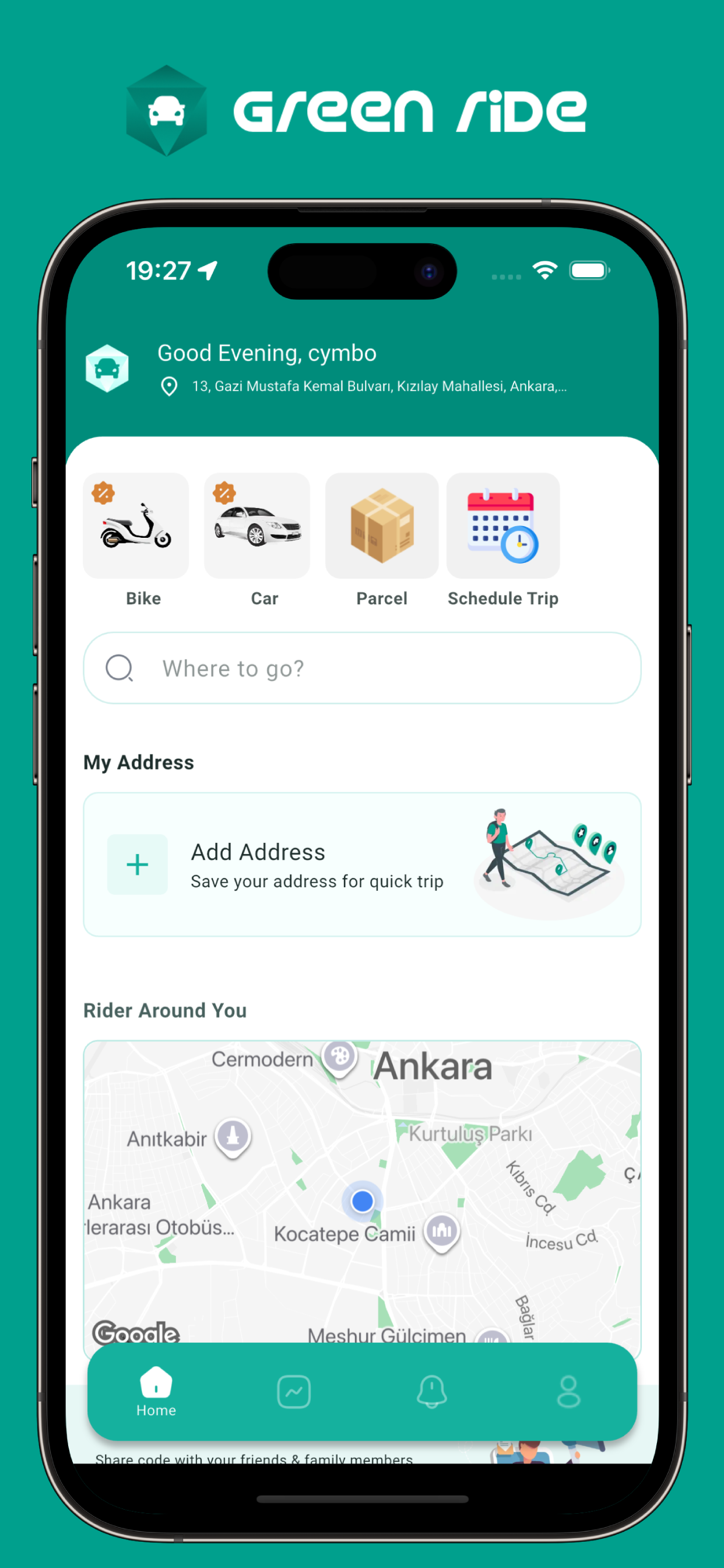 Green Ride – Taxi & Delivery