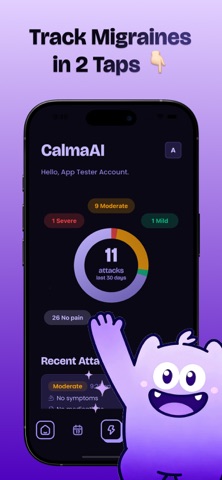 CalmaApp : Migraine Tracker Screenshot 1 of 5