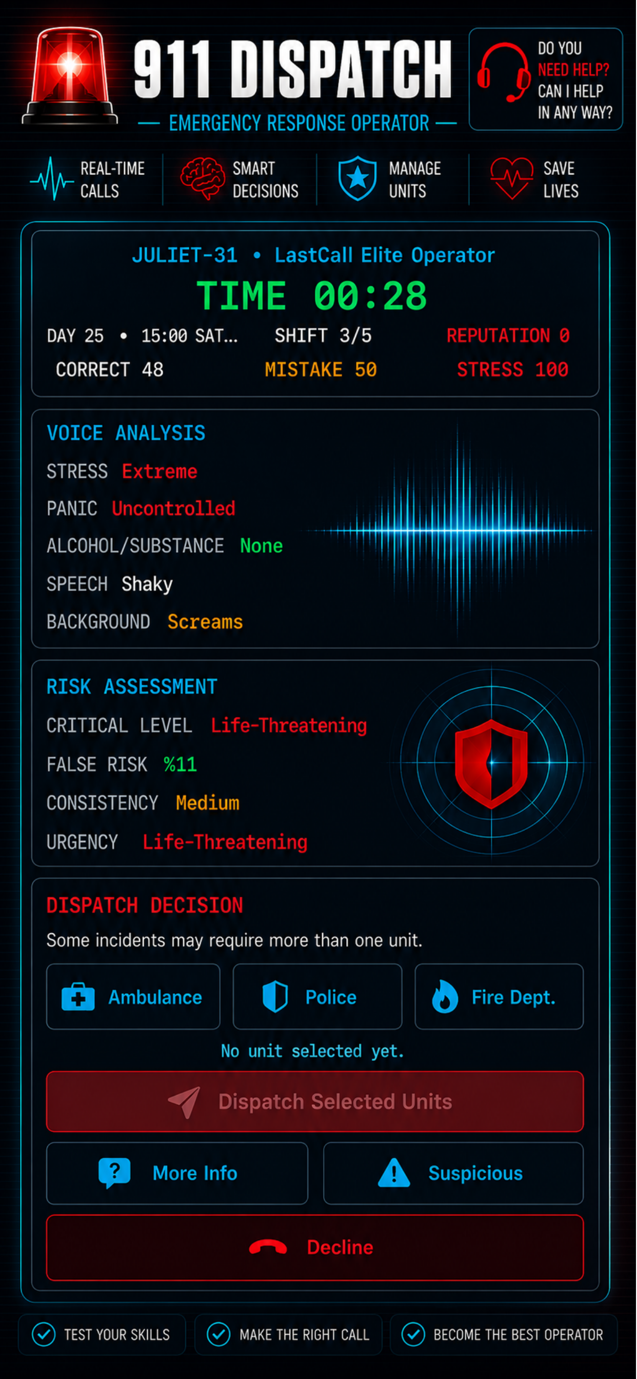 Last Call: 911 Dispatch screenshot 4