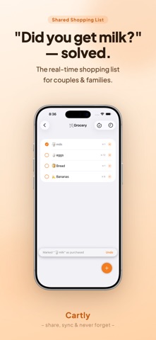 Cartly - Shared Shopping List Screenshot 1 of 6