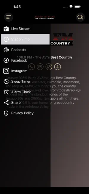 AV Country 106.9 screenshot 4