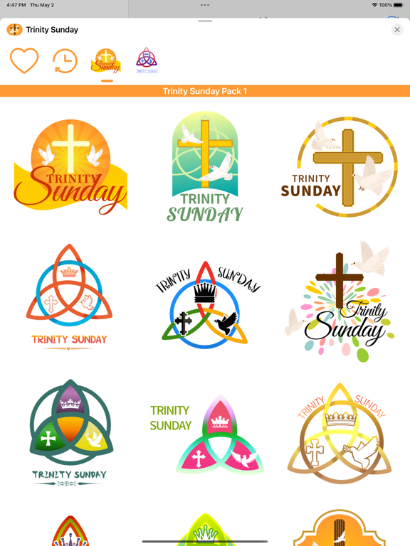 Screenshot #4 pour Trinity Sunday Stickers
