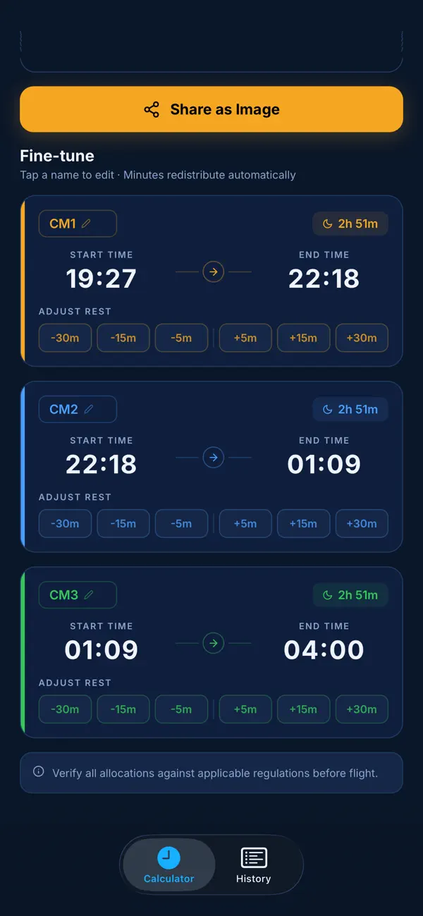 Screenshot #3 pour Crew Rest Pro