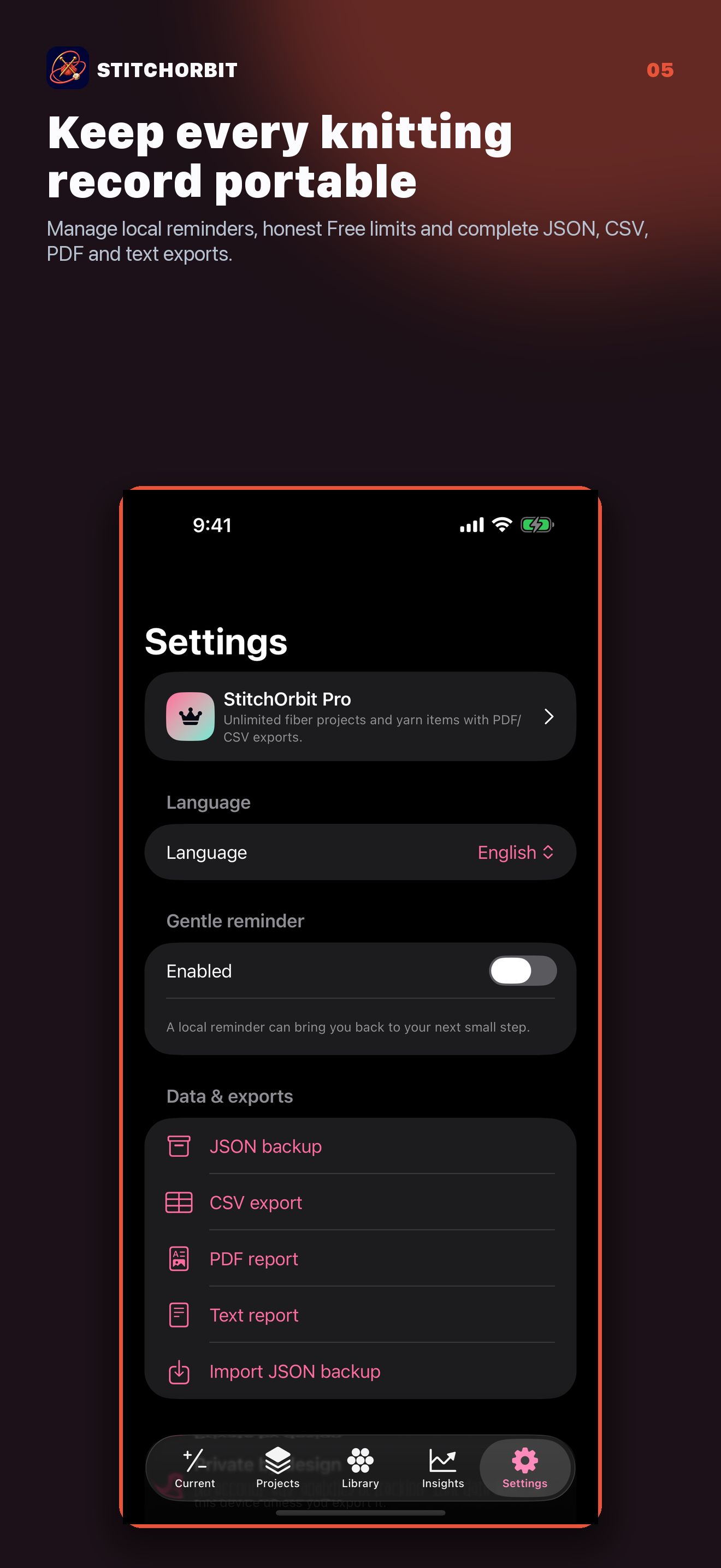 StitchOrbit: Row Counter screenshot 5