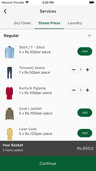 Brief Wash :Laundry & DryClean Screenshot
