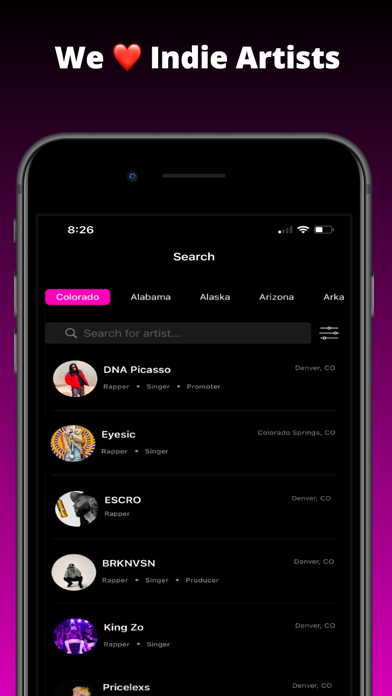 Qoncert: Live Shows iPhone screenshot 5 - Music app