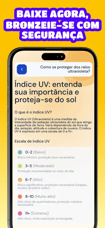 Índice UV: Bronzeamento e Sol screenshot 7 of 8