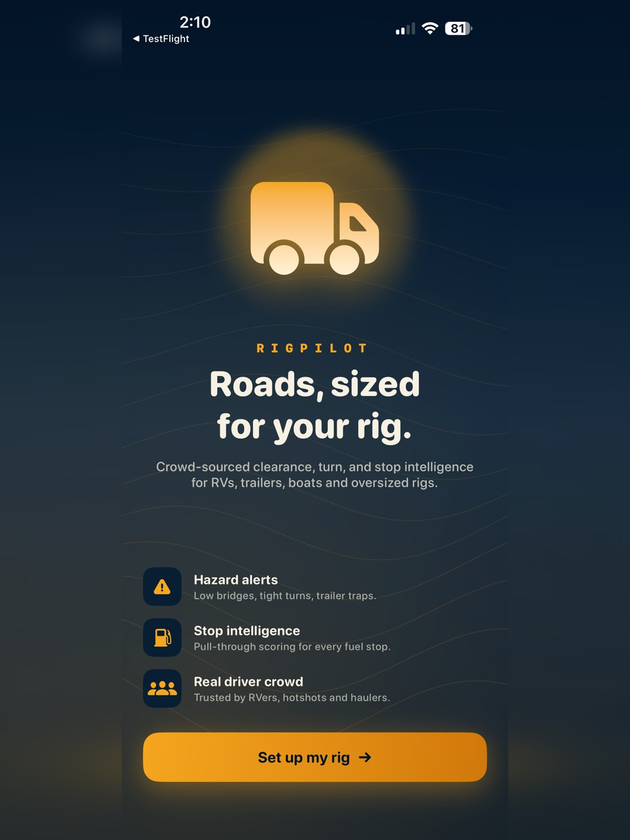 Rig Pilot: Route Intelligence screenshot 4
