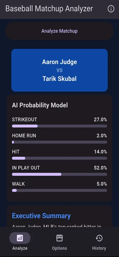 ML Baseball Batter vs. Pitcher screenshot 2
