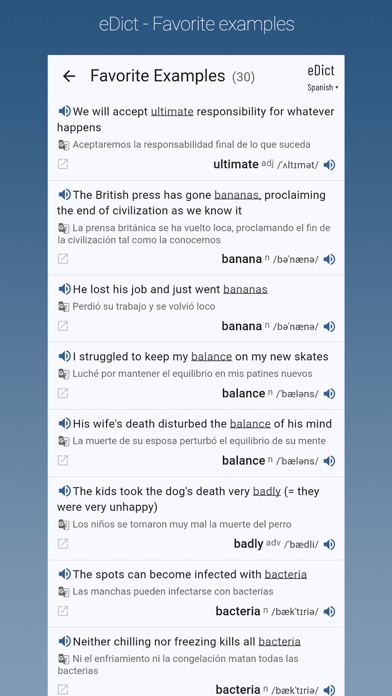 eDict - English Dictionary Screenshot