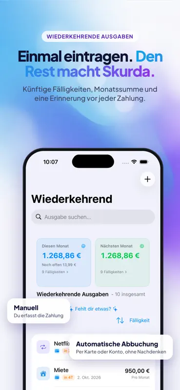 Skurda - Haushaltsbuch Budget screenshot 9 of 10