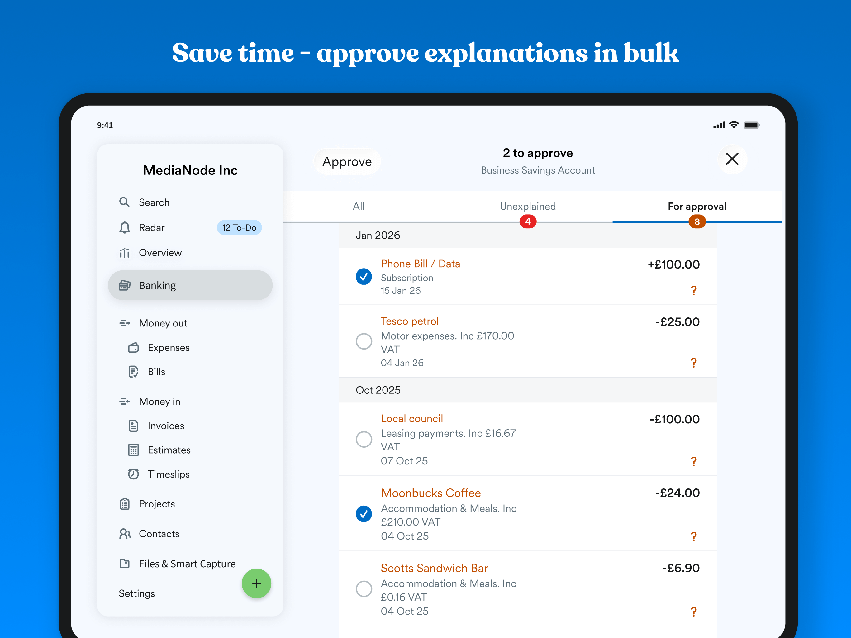 FreeAgent Mobile Accounting