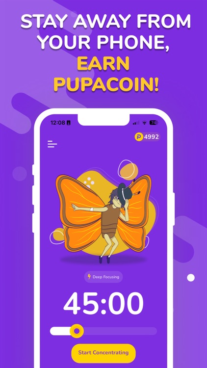 Focused Pupa - Earn PupaCoin