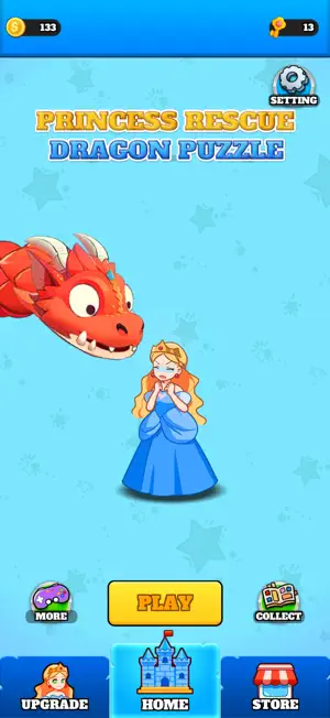 Princess Rescue: Dragon Puzzle screenshot 1