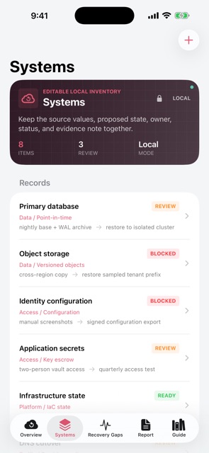Recovergrid: Restore Drill screenshot 3