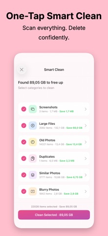 Clean Up+ AI Storage Cleaner iPhone screenshot