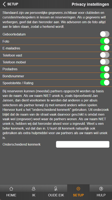 Tennis & Padelpark De Oude Eik Screenshot