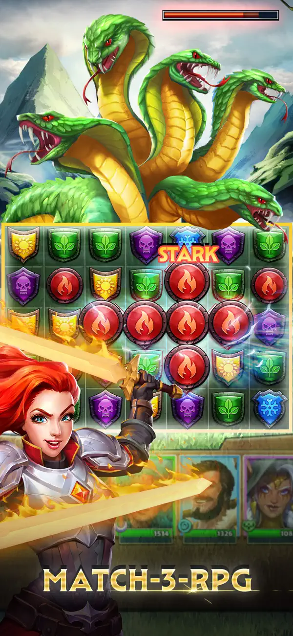 Empires & Puzzles: Match-3 RPG iPhone Spiel Screenshot 1 – Spiele
