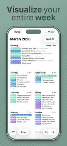 Agendo Week Calendar Screenshot 1 of 6