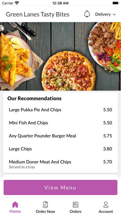 Green Lanes Tasty Bites. Screenshot