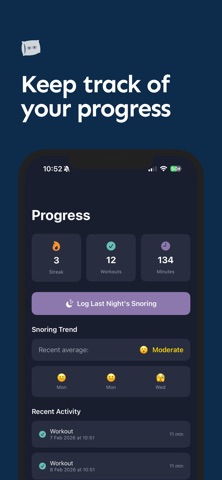 Snore Less - Sleep & Apnea Aid iPhone screenshot
