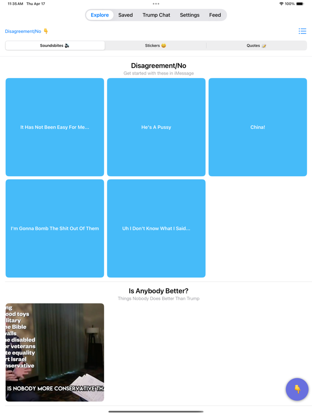 ‎Trump Social Chat Soundboard Screenshot