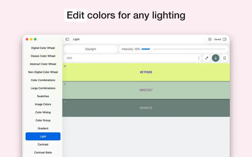 Скриншот Color Wheel на iPhone 7
