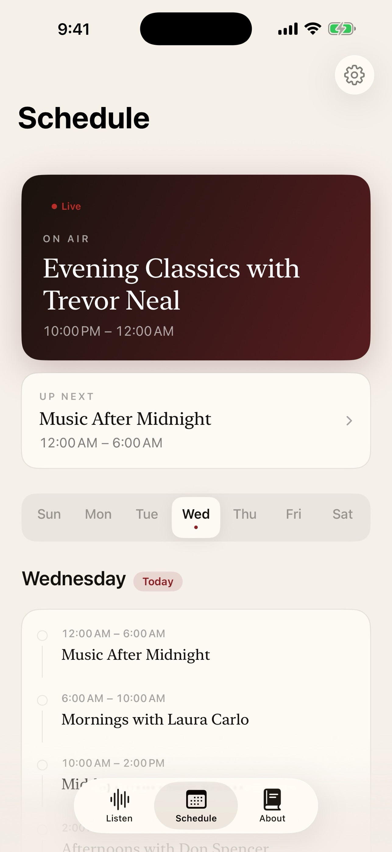 Screenshot 2 of WSCS Classical 90.9