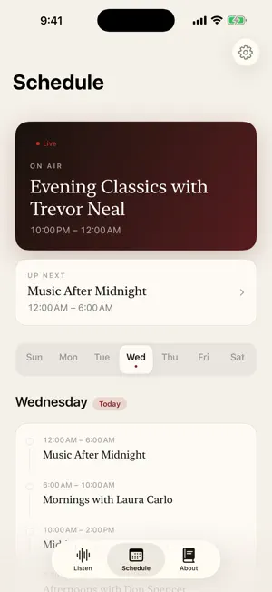 WSCS Classical 90.9 screenshot 2