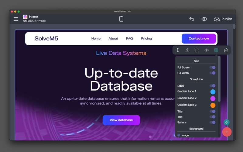 Mobirise Pro: Website Builder screenshot 1