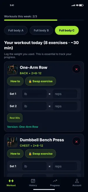 Trainer Pro Gym screenshot 1