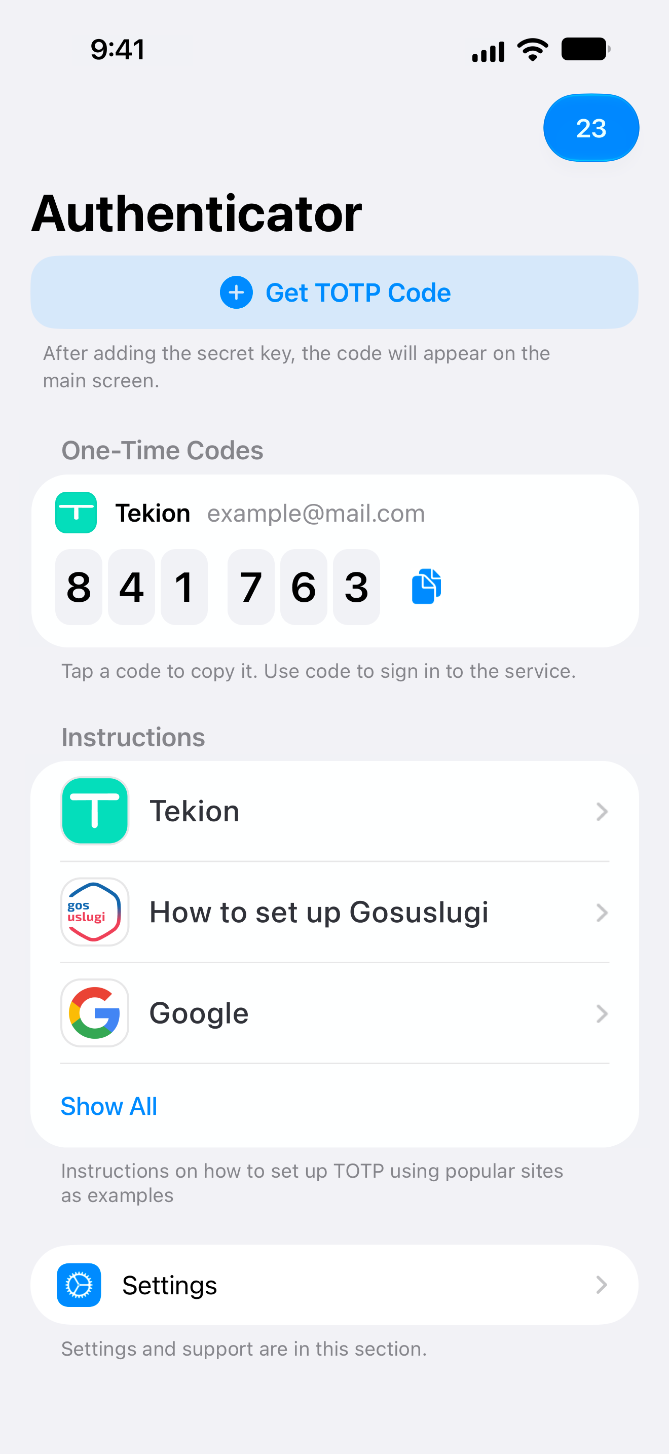TOTP Authenticator