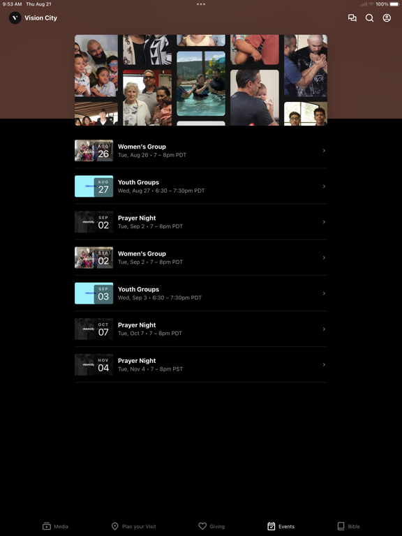 Vision City Church iPad screenshot 3 - Education app