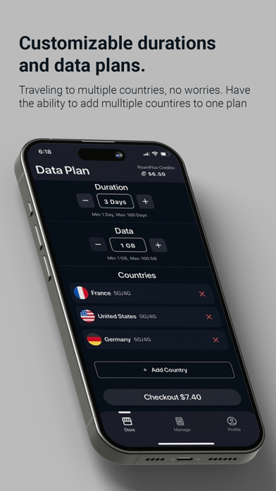 RoamFlux: eSIM for Travel Screenshot