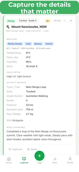 OutdoorLog – Instructor Log screenshot 3