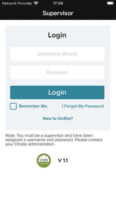 OnSite Supervisor Screenshot