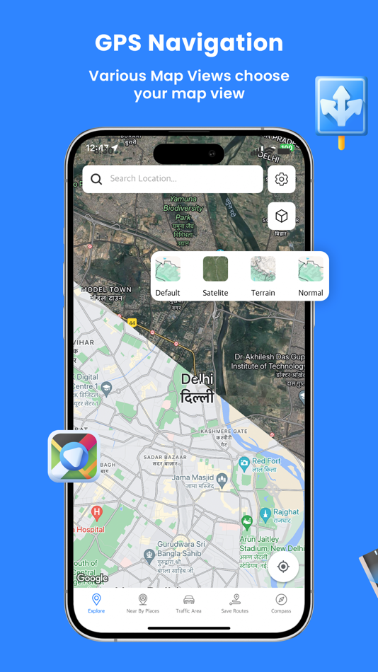 #4. GPS Navigation - Live Traffic (iOS) 由: Akhil Dholariya