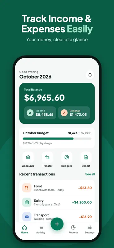 Expense Manager, Money Manager screenshot 1 of 7