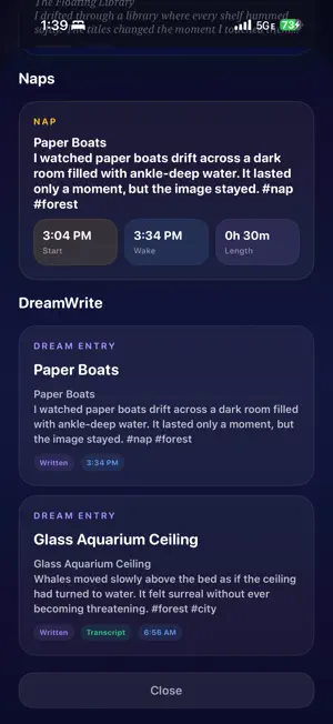 SleepTight: DreamWrite screenshot 4