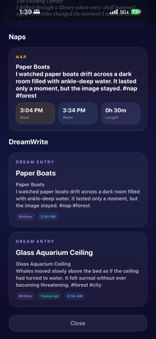 SleepTight: DreamWrite Screenshot 4 of 9