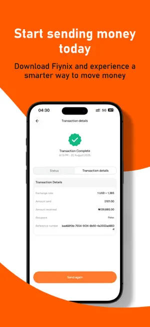 Fiynix Remittance screenshot 2