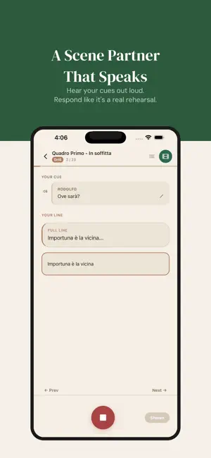 Cue Line: Actor Line Learning screenshot 3