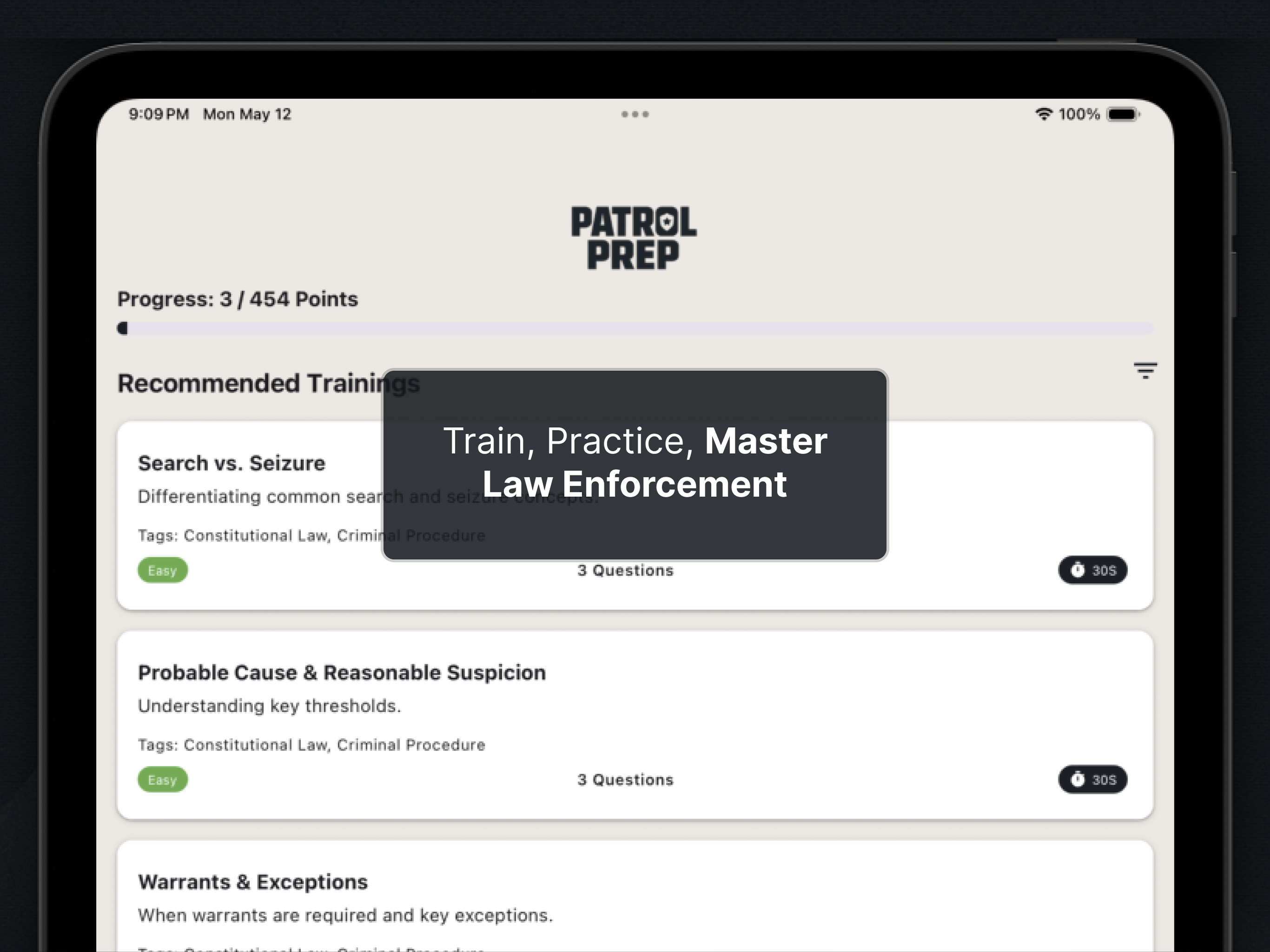 Patrol Prep: Police Exam Coach screenshot 8