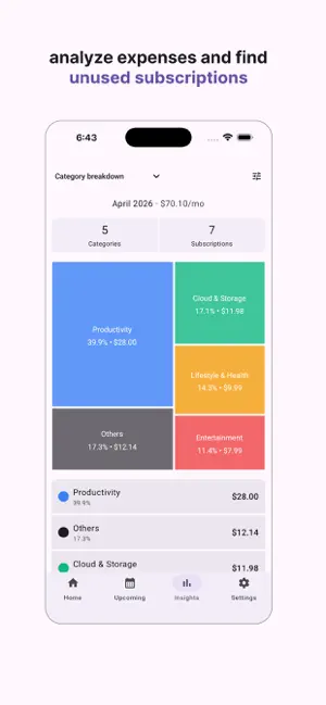 Subscription Tracker – Penny screenshot 2