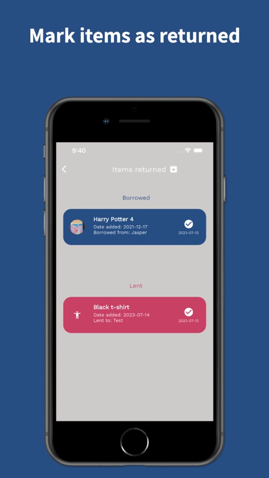 #5. Borrowed - Track your stuff (iOS) Podle: Thinkaholic