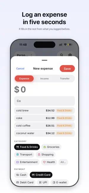 TapExpense: Expense Tracker screenshot 2
