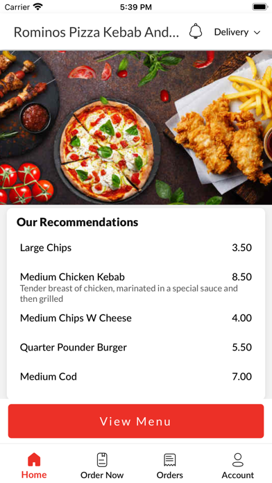 Rominos Pizza Kebab And Fish Screenshot