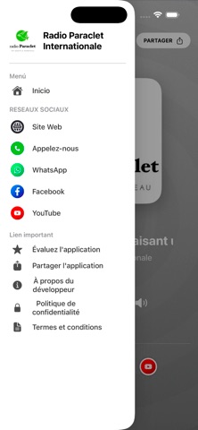 Radio Paraclet Internationale iPhone screenshot