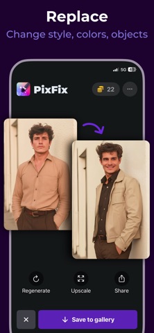 AI Image Editor PixFix screenshot